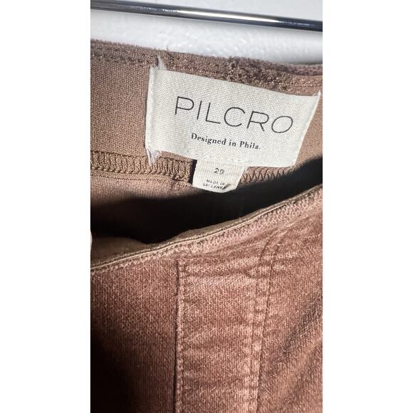 Pilcro X Anthropologie Velvet Pull-On Mid-Rise Retro Stretch Flare Pants Size 29 - Picture 6 of 10
